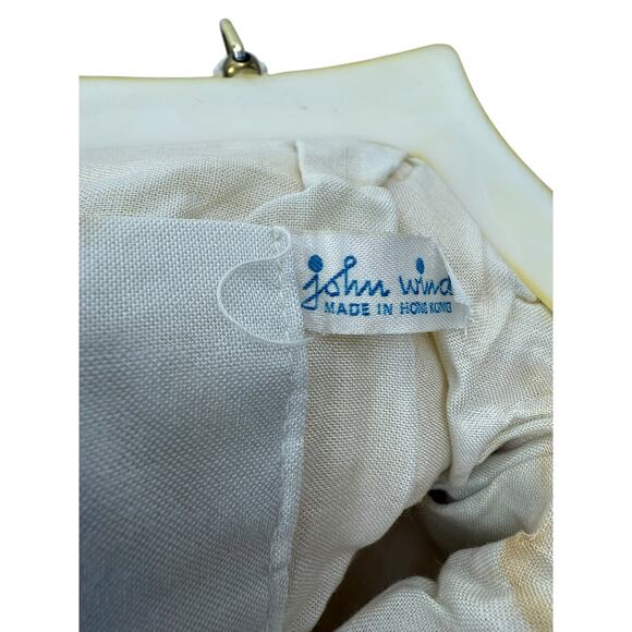 1950's JOHN WIND white beaded - Picture 2 of 7